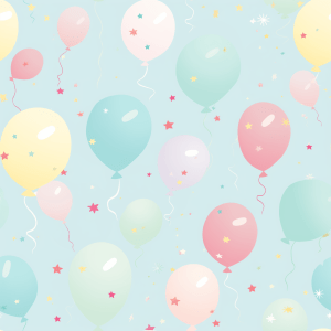 Pastel Balloons- Jersey Cotton