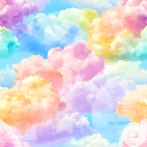 Ombre Clouds - Jersey Cotton