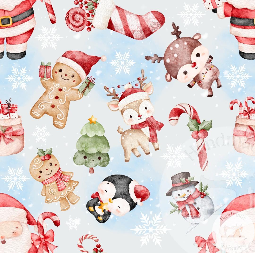 Christmas Shapes - Jersey Cotton