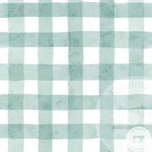 Green Gingham - Jersey Cotton