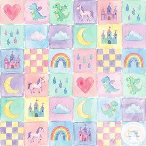 Fairytale Patchwork - Jersey Cotton