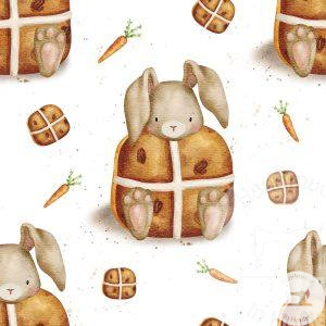 Hot Cross Bunnies - Jersey Cotton