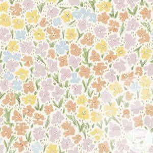 Ditsy Floral (yellow) - Jersey Cotton