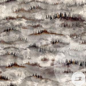 Misty Forrest (steel) - Jersey Cotton