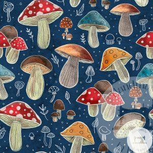 Mushrooms - Jersey Cotton