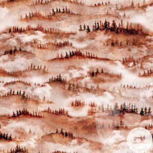 Misty Forrest (rust) - Jersey Cotton