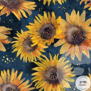 Large Sunflower - Jersey Cotton