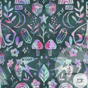 Folklore Doodles - Jersey Cotton